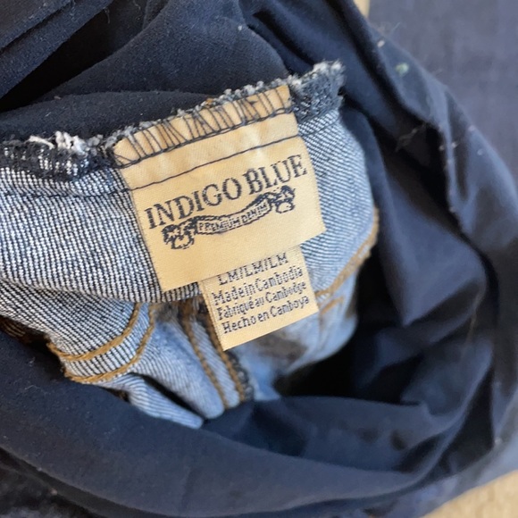 Motherhood Maternity Indigo Straight Leg Jeans M/L Classic Dark Wash Den… - Picture 3 of 6